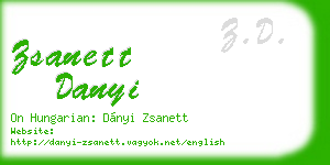 zsanett danyi business card